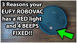 3 Reasons your EUFY Robovac has a RED light and 4 BEEPS FIXED [upl. by Schmidt228]