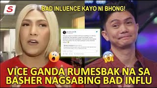 Vice Ganda rumesbak na sa basher na nagsabing Bad Influence sila ni Vhong Navarro [upl. by Ahsaei]