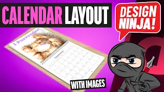 Build a complete calendar layout with images in InDesign [upl. by Eilyah]