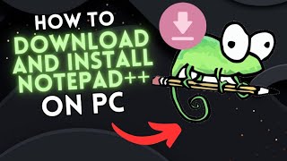 How to DOWNLOAD and INSTALL NOTEPAD on PC Windows [upl. by Shaughnessy]