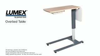 Lumex® OverBed Table [upl. by Anatnas640]