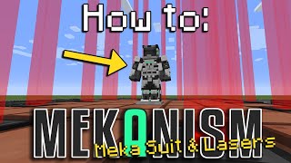 How to Mekanism  MekaSuit and Lasers Minecraft 1165 [upl. by Wat569]