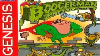 Boogerman A Pick and Flick Adventure Game Review Genesis [upl. by Jorgan984]