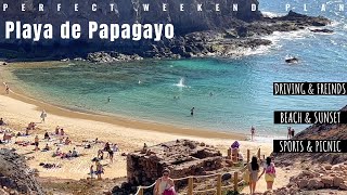 What you see at Playa de Papagayo Beach Lanzarote 4K [upl. by Aicela]