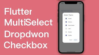 Flutter Multiselect Dropdown Checkbox [upl. by Etnuhs359]