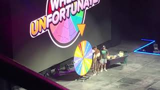 Dude Perfect Tour Indianapolis Ned Forrester Wheel Unfortunate [upl. by Idnek]