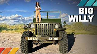 BIG WILLY Giant Nearly 2to1 Scale 1942 Willys MB Flatfender Jeep  EP33 [upl. by Lytton]