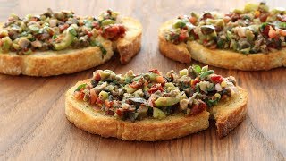 Olive Tapenade Italian Appetizer Recipe [upl. by Harden]