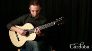 Cordoba C12 Demo Comparing solid Canadian Cedar and solid European Spruce tops 2 [upl. by Nike]