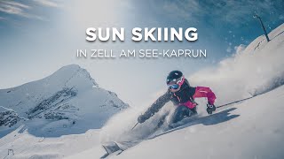 Sun Skiing in Zell am SeeKaprun [upl. by Eekorehc324]