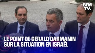 Israël Gérald Darmanin sexprime après une réunion avec les représentants des juifs de France [upl. by Obidiah]