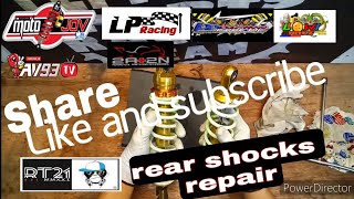 Rear Shocks Repair moto hacks [upl. by Geithner]