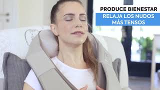 Alivia dolores musculares con la técnica shiatsu 🧘🏼‍♀️  Homedics Masajeador 8 nodos [upl. by Aihsekel]