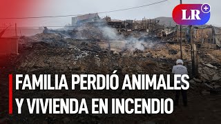 Familia PERDIÓ más de 100 ANIMALES tras INCENDIO en Ventanilla  LR [upl. by Sanson]