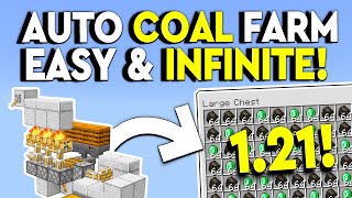 BEST INFINITE COAL FARM 121 Minecraft Bedrock  MCPEXboxPS4Nintendo SwitchWindows 10 [upl. by Nilahs]