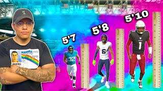 I Built a Team Using The SHORTEST NFL Players  Madden NFL 24 [upl. by Enyahc]