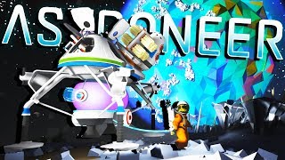 LAUNCHING To BARREN and Starting a MOON BASE  Astroneer Gameplay [upl. by Kapor]