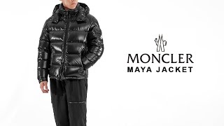 Moncler Maya Puffer Jacket  How Does It Fit [upl. by Annaitsirhc]