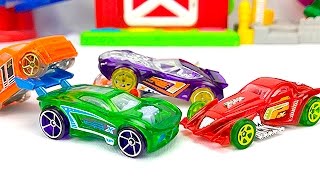 CARROS DE COLORES PARA NIÑOS  Carros de Carrera 2022 para Niños [upl. by Krawczyk]