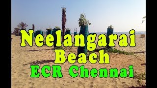 NEELANGARAI BEACH நீலாங்கரை கடற்கரை ECR  Chennai  Tamil vlog [upl. by Weisler]