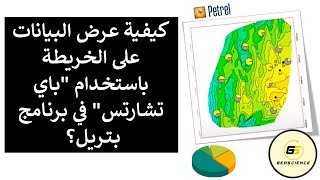 كيفية عرض البيانات بأستخدام quotباي تشارتسquot على الخريطة في برنامج بتريل [upl. by Llewxam103]