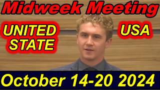 jw Midweek Meeting 2024  1420 October  Life and ministry meeting [upl. by Ramburt]