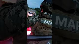 Infantería de Marina Patrullando 🪖🦇 marina ejercito militar gn mexico viral shorts fyl army [upl. by Kloman]