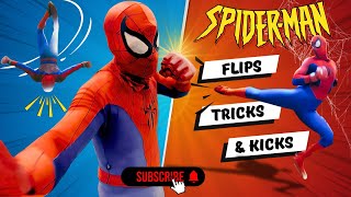 THE AMAZING SPIDERMAN  Flips Tricks amp Kicks [upl. by Enyamrahc]