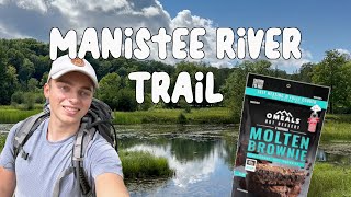 Manistee River Trail Backpacking  OMeals Molten Brownie Review [upl. by Acirred]