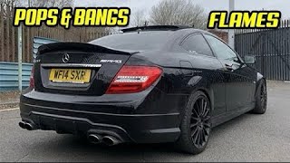 C63 AMG  LOUD Pops amp Bangs Flybys STAGE1 [upl. by Mcgrath]