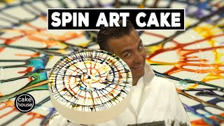 The Cake Bosss INSANE Spin Art Cake  Cool Cakes 09 [upl. by Gorey]