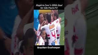 Rogério Cerni scores his 100th goal as goalkeeper in brazil [upl. by Takashi]