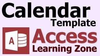 Microsoft Access Calendar Database Template [upl. by Maxima]