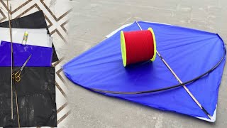 Shopper Ki Kite Banane Ka Treeka  How to Kite Making At Home With Plastic Bag  KiteFlying  Kite😱 [upl. by Guendolen348]