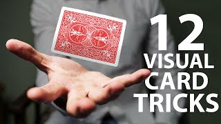 12 VISUAL Card Tricks Anyone Can Do  Revealed [upl. by Enitsed]