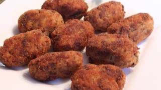 Italian Rice Croquettes  Arancini  Rice Balls Recipe [upl. by Sadnac216]