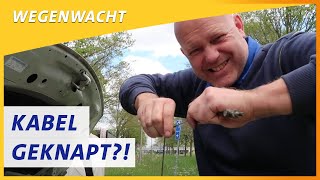 Een geknapte koppelingskabel  Wegenwacht vlog [upl. by Ailel]