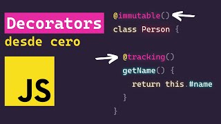 Decoradores en JavaScript Explicación desde cero y con ejemplos [upl. by Akelahs970]