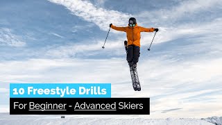 10 Freestyle Ski Drills for Beginner To Advanced Skiers [upl. by Aihsyt93]