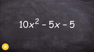 Factoring out a GCF then the trinomial [upl. by Llekcor]