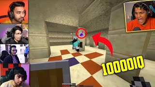 Indian gamers 9999iq in Minecraft 🔴 techno gamerz bbs mythpat gamerfleet yessmartypie [upl. by Dara]