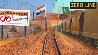 Last village on Pakistan India Border Whose Walls Are On Zero Line  railway leisurejourney [upl. by Eeldivad]