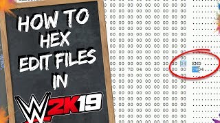 WWE 2K19 How To Hex Edit Files Tutorial [upl. by Ellehciram]