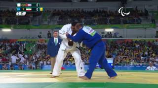 Judo  Cuba v Iran  Mens 100 kg Quarterfinal  Rio 2016 Paralympic Games [upl. by Fulks324]