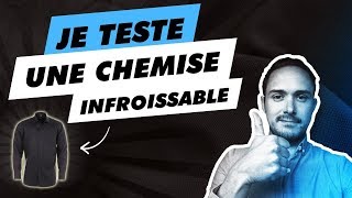 Je teste la chemise infroissable [upl. by Ahtelat]