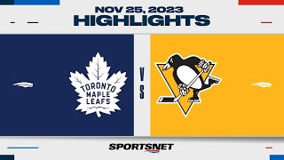 NHL Highlights  Maple Leafs vs Penguins  November 25 2023 [upl. by Anat283]