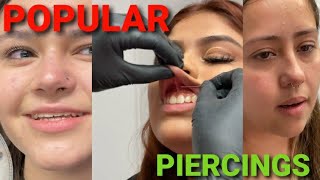 Popular piecings compilation 💥 piercings [upl. by Ritz191]