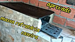 massa refratária caseira aprovado [upl. by Ardisi279]