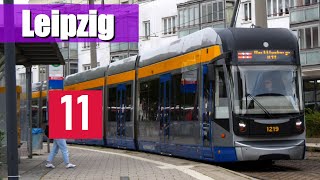 Doku Linie 11 Längste Linie Leipzigs  Schkeuditz  Markleeberg Ost [upl. by Nelak121]