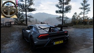 Lamborghini Huracan Performante  Forza Horizon 5  Steering Wheel Gameplay [upl. by Reinert]